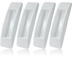 4-Pack zelfklevende handgrepen - Witte zelfklevende handgreep Plak op kunststof handgreep - Kleine instant trekhulp voor deur - lade, raam - kast - kledingkast Helper for Door - Drawer - Window - Cabinet - Wardrobe