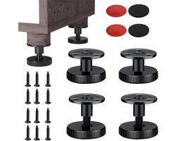 4 Pieces verstelbare meubels - anti-vibratie gereedschappen - verstelbare voeten - gebruik op bedden - kasten - banken
