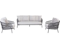 4 Seasons Calpi stoel-bank loungeset - 3-delig