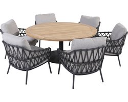 4 Seasons Calpi/Saba Ø160 cm. - Low dining - ronde tuinset