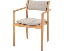 4 Seasons Levi dining tuinstoel (1 stuk) - teakhout - stapelbaar