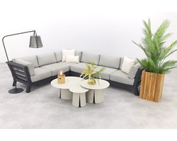 4 Seasons Meteoro/Velora cream - hoekbank loungeset 7-delig