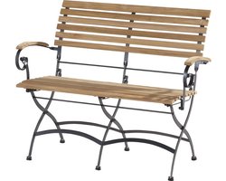 4 Seasons Outdoor Bellini vouwbare bank 2 zits met arm