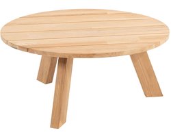 4 Seasons Outdoor Cosmic loungetafel Ø78 cm antractiet - teak