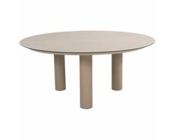 4 Seasons Outdoor Donato Low Diningtafel Latte - Ø160 cm