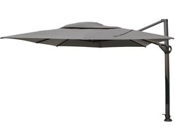 4 Seasons Outdoor Hacienda Zweefparasol 300x400 - Antraciet