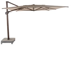 4 Seasons Outdoor Hacienda Zweefparasol 300x400 - Beach/Wenge Frame