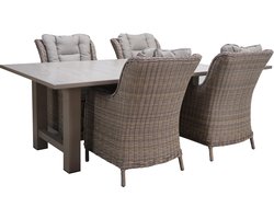 4 Seasons Outdoor tuinset - 5-delig - Diva tuintafel - Osborn tuinstoelen
