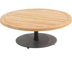 4 Seasons Outdoor Volta Teak Salontafel Antraciet - Ø80 cm