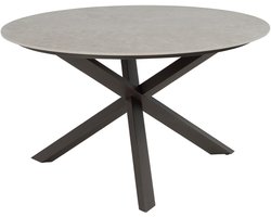 4 Seasons Prado tuintafel Ø130x75 cm- ceramic sabbia - terre