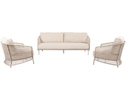 4 Seasons Puccini stoel-bank loungeset - 3-delig