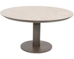 4 Seasons Sarah lage tuintafel Ø130 cm terre - printed ceramic