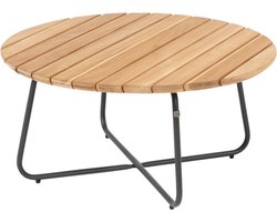 4 Seasons Verdi ronde salontafel teak 73 cm. - antraciet