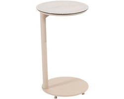 4 Seasons Vic bijzettafel Ø30xH50 cm latte - ceramic print