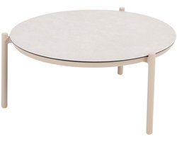 4 Seasons Vic loungetafel Ø73xH35 cm latte - ceramic print