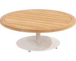 4 Seasons Volta koffietafel - teakhout/wit - Ø80