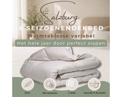 4-Seizoenen Dekbed Oostenrijks Schuddons 140x200 | Fluffy Dons Dekbed | Zomer & Winter Heerlijk Slapen | RDS & Nomite Keurmerk | Nederlands Fabrikaat