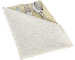 4 Servetten Damast Rio Goud De Witte Lietaer
