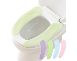 4 Sets Toilet Cover Warmers - Wasbare Toiletzitting Warmers - Universele Toiletzitting Accessoires
