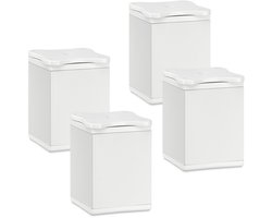 4 St. meubelpoot Quebec 60 mm (+ 10 mm) 40 x 40 mm wit hoogteverstelbare meubelpoten van aluminium van Sotech