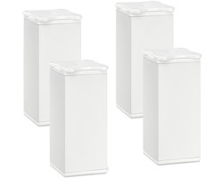 4 St. Meubelvoet Quebec 100 mm (+ 10 mm) 40 x 40 mm wit hoogteverstelbare meubelpoten van aluminium van Sotech