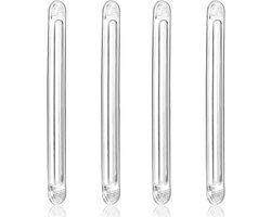 4 STKS Deurpads Stop Slamming Bumper voor Schommelstoel Siliconen Rubber Wandbeschermer van Stoel Back Rail Zelfklevende Strip Siliconen Materiaal Clear Kast Deuren Bumpers
