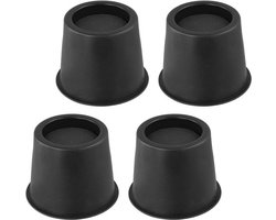 4 Stuks 10 cm Bedverhogers voor Meubels tot 990 kg - Ideaal voor Bed, Bank, Bureau en Koelkast