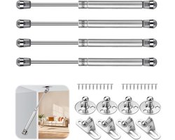 4 Stuks 200 N/20 kg Hydraulische Gasveren met Ventielfittingen - Meubel Gasdrukdemper Lift - Kast Gasveer