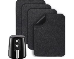 4 stuks - 43×30cm - Hittebestendige mat voor airfryer - Glijmat voor keukenapparatuur voor airfryer - Verdikte isolatiemat voor aanrechtbladen - Hittebestendige mat voor aanrechtbladen - Geschikt voor Ninja Foodi airfryer, koffiezetapparaat, blender