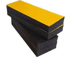 4 stuks Auto Deur Anti Krassen Zelfklevend Schuim Parkeer Bescherming Compatibel met Garagewand 30x10x3 cm - Zwart - Bescherming tegen beschadigingen - Parkeerhulp