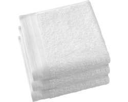 4 stuks De Witte Lietaer Douchehanddoek Contessa 70x140 cm kleur WIT