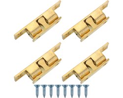 4 stuks - deurgrendel - 42 mm dubbele kogel spanners met deurgrendel - koperen bumper - deurgrendel veer magnetische zuigkracht - voor kastdeuren, kasten en meubels