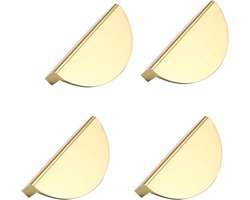 4 Stuks Gouden Halve Maan Kastgrepen voor Moderne Meubels