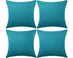 4 Stuks - kussenhoes - wintertaling - effen kleur kussensloop - waterdicht - Imitatie linnen materiaal -45*45cm - Kusseninzet niet inbegrepen