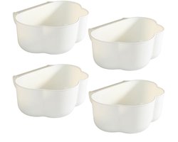 4 Stuks Loute Tafelorganiser voor Keuken: Hangende Afvalbakken en Opbergbakken voor Keukenafval en Koken