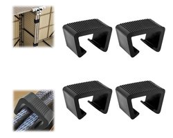 4 stuks- Meubelklemmen -Buitenbankconnectoren-Tuinmeubelconnectoren - meubelbevestigingen- rotan meubelklemmen- Rattan meubelclips - Voor outdoor bank patio meubels - 6 cm - Geschikt voor twee stoelpoten met een breedte van 5,5-5,8 cm