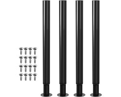 4 stuks Meubelpoten Verstelbare cilindrische meubeltafelpoot Metaal (verstelbaar in hoogte 70-110 cm)