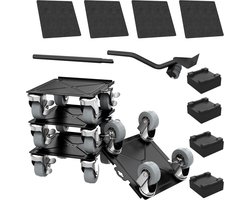 4 stuks meubelrol plank rolwagen transportrol tot 454 kg wielen