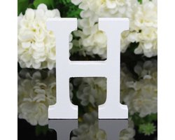 4 Stuks Mooie Decoratieve Letters Wit - Home - Home Decor - Vensterbank - Raamkozijn – Interieur Decoratie – Huis Versiering – Sfeervolle Accessoires – Woonkamer Decor – Mooie Letters – Witte Letters – Decoratieve Letters – Thuis