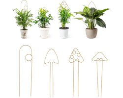 4 Stuks Plantensteun voor Klimplanten - Stapelbare Metalen Rekken voor Binnen en Buiten