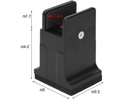 4 Stuks Rubber Bedverhogers voor Verstelbare Sofa's en Tafelpoten met Schroefklem voor Thuis en Kantoor (Zwart)