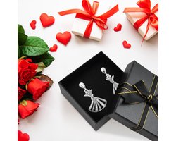 4 stuks sieraden geschenkdozen, kartonnen sieraden display doos, sieraden verpakking doos met strik knoop, oorbellen ringen opbergkoffer, vierkante beige cadeautjes, kleine papieren sieraden