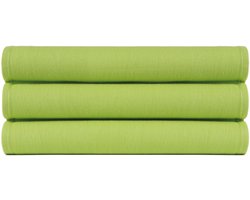 4 Stuks Theedoeken 50x70 cm Uni Pure Groen col 2612