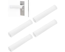 4 stuks transparante witte siliconen deurknopafdekkingen - veiligheidsdeurklink handschoenhoezen - deurknopbeschermer - deurhendels - huis & interieur