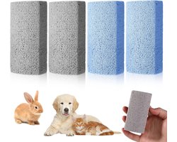 4 stuks trimsteen voor honden, puimsteen hond trimmen huisdier puimsteen voetverzorging Pumice Stone ontharing dierenharen eelt verwijderaar gereedschap voor bank meubels beddengoed