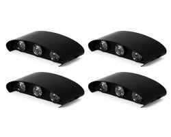 4 stuks van LED - wandlamp voor buiten - waterdicht - tuinverlichting - aluminium - binnenverlichting - slaapkamer - woonkamer - trap - gang - wandlampen - beugellamp - 220v - LED - bewegingssensor kan worden geïnstalleerd