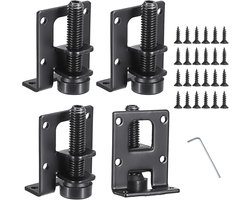 4 stuks - verstelbare meubel nivelleringspoten - 2,2 inch L-vormige meubel nivelleringspoten - robuuste metalen meubelnivelleringspoten - voor tafels en kasten