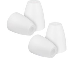 4 stuks wandlamp tafellamp: lampenkap PRITOK plat gat mond gat midden wit 30 mm, wandlamp schaduwlicht, vervanging voor kroonluchter geschikt
