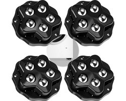 4 stuks zelfklevende zwenkwielen, robuuste zelfklevende 360° meubels, kogelwielen voor keukenapparatuur, met een draagvermogen van 150 kg, voor opbergdoos, prullenbak, meubels in de slaapkamer, keuken