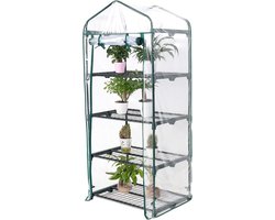 4 Tier Tuinkas met oprolbare afdekking voor Planting Groen Huis Helder
